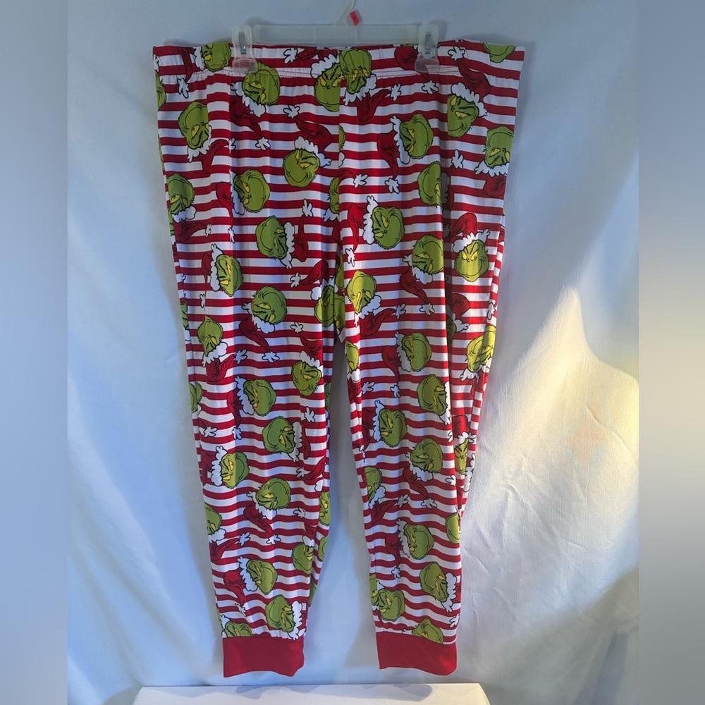 Dr. Seuss The Grinch lightweight cuffed unisex pajama bottoms size 2X (44-46)